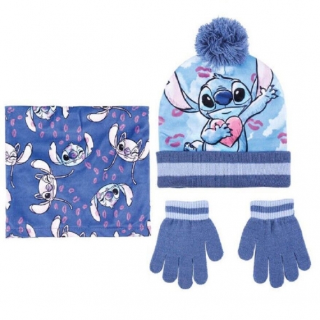 Disney Frozen da 3-7anni Cappello Pompon con Scaldacollo Guanti Invernale