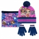 Disney Lilo e Stitch da 3-7anni Cappello Pompon con Scaldacollo Guanti Invernale
