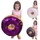 Giant Donut Pink Fuchsia 60 cm Plush Girabrilla Sequins Sequins Huge Pillow