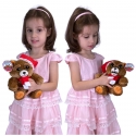 Feisty Pets Peluche Dolce Orso di Natale Trasformabile in Cattivo Bambini Adulti