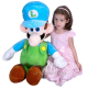 Super Mario Luigi Fuoco 100cm Giant Plush Original Nintendo Boys Children