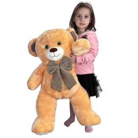Ivon Bear Plush 80 cm Beige, Perfect Gift for Children Adults