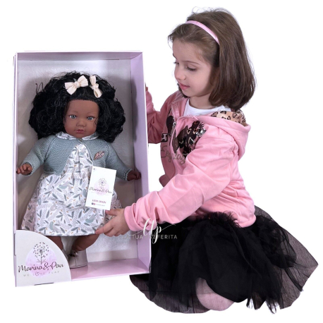 MARINA & PAU Gala Doll 45cm Soft Body Color Doll / Box
