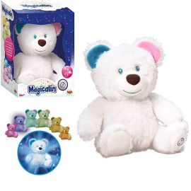 Heart Bear 35cm Purple Lights Sounds in Box Children's Star Projector