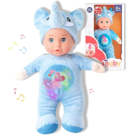 Magicalin Orso Bianco 40cm Luci Suoni in Scatola Carillon Per Dormire Bambini