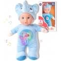 Baby Sunki Bambola 30cm Elefante Blu Ninnananna Suoni in Scatola Bambini +0