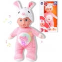 Baby Sunki Doll 30cm Pink Rabbit Lullaby Sounds in Box Children +0