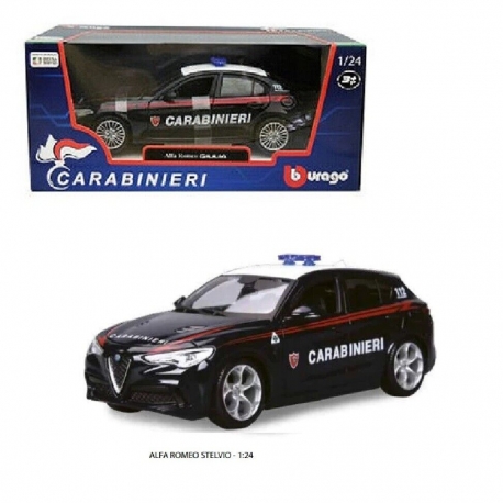 Alfa Romeo Giulia Carabinieri Modellino Metallo Bburago Collezione Scala 1:24