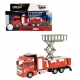 Camion Pompieri Scala Allungabile Modellino in Metallo Metal World Scala 1:43