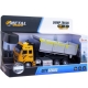 Car Carrier Camion Bisarca Modellino in Metallo Metal World Scala 1:38