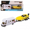 Motorhome With Motorboat Model Metal World 1:48 Scale