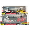2x Tow Truck + Car Metal Model Metal Kids Scale 1:43