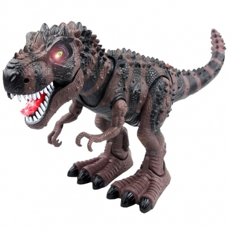 T-Rex Giant Dinosaur 45cm Green Lights Sounds Movements Figurine Toy