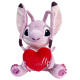 Stitch Cuore 33cm Peluche Con Suono Disney Lilo & Stitch Versione San Valentino