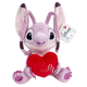 Stitch Cuore 33cm Peluche Con Suono Disney Lilo & Stitch Versione San Valentino