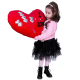 Giant Heart Plush Cushion 65cm Te Quiero Red Valentine's Day Version