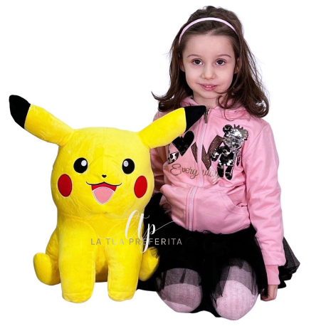 Pikachu Peluche Pokemon 45 cm Originale Ragazzi Bambini Giallo