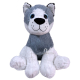 Peluche Gigante Cane Siberian Husky 120 cm Bambini Adulti