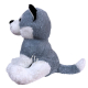 Peluche Gigante Cane Siberian Husky 120 cm Bambini Adulti