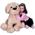 Golden Labrador Cane Peluche 64cm Seduto Grande Soft Plush Size XXL Col Marrone