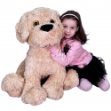Golden Labrador Dog Plush 64cm Sitting Large Soft Plush Size XXL Col Brown