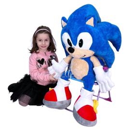 Sonic The Hedgehog Plush Toy 74 cm Blue Hedgehog Original Boys Children from 0
