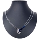 Cuore Ciondolo Spezzato Argento 2 x Collana Acciaio Uomo Donna Amici A/01