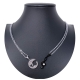Treble Clef Gold Broken Pendant 2x Necklace Steel Man Woman Friends A03