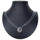 Treble Clef Broken Pendant 2x Necklace Steel Man Woman Friends A05