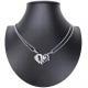 Cuore Love Argento Oro Ciondolo Spezzato 2x Collana Acciaio Uomo Donna Amici C09