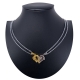 Heart Clover Silver Broken Pendant 2x Necklace Steel Men Women Friends A10