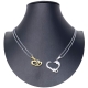 Cuore Freccia Ciondolo Spezzato Argento 2x Collana Acciaio Uomo Donna Amici A/15