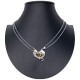 Cuore Freccia Ciondolo Spezzato Argento 2x Collana Acciaio Uomo Donna Amici A/15