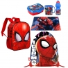 Spiderman Set Backpack 3D Sports School Kinder