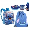 Stitch Alien Disney 3D Backpack Kindergarten School Bag Bottle Snack Holder