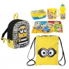 Minions Jail Giallo Zainetto 3D Scuola Asilo Portamerenda Tazza Borraccia Sacca