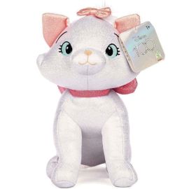 Minou Marie Glitter Cromato Medio 30 cm Peluche Con Suono Disney 100 anni Aristogatti