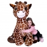 Sitting Giraffe 110 cm Giant Plush Zoo Soft Plush Size XXL