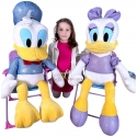 Peluche Gigante Daisy Paperina + Donald Paperino 100cm Originale Disney XXL
