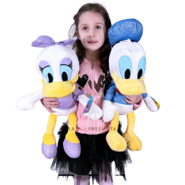 Peluche Gigante Daisy Paperina 50cm + Donald Paperino 60cm Originale Disney XXL