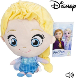 Frozen Anna and Elsa Plush 27cm Original Disney Doll with Sound