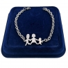 Bracelet Family Bracelet Steel Mom Heart Dad in Unisex Box Modello 02