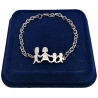 Bracelet Family Bracelet Steel Mom Heart Dad in Unisex Box Modello 06