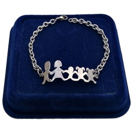 Braccialetto Da Uomo Aretas Con Inscrizione "SON" - Catena Cubana In Acciaio Inox, Regalo Per Figlio Da Mamma O Papà Per Compleanno O Festa Del Papà