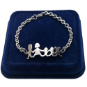 Bracciale Braccialetto Famiglia Acciaio Mamma Papà 2x Figli Maschi 1 Femmina Modello 09