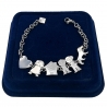 Braccialetto Bracciale Famiglia Sweet Home Mamma Papà 1x figlio Maschio Cane Modello 14