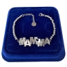 Braccialetto Bracciale Famiglia Mamma Festa della Mamma in Acciaio da Donna