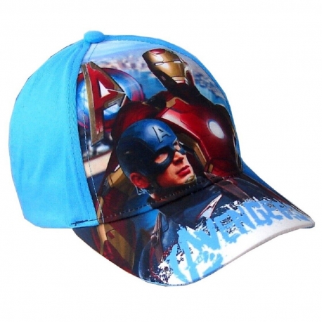 Avengers Blue Baseball Cap Children from 3 to 8 years Cotton