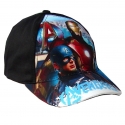 Avengers Cappello con visiera Nero Baseball Bambini da 3 a 8 anni Cotone
