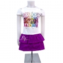 Rainbow High Dolls Purple Summer Dress Cotton Party Dress Girl 4-9years